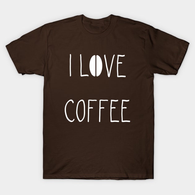 I Love Coffee T-Shirt by vladocar